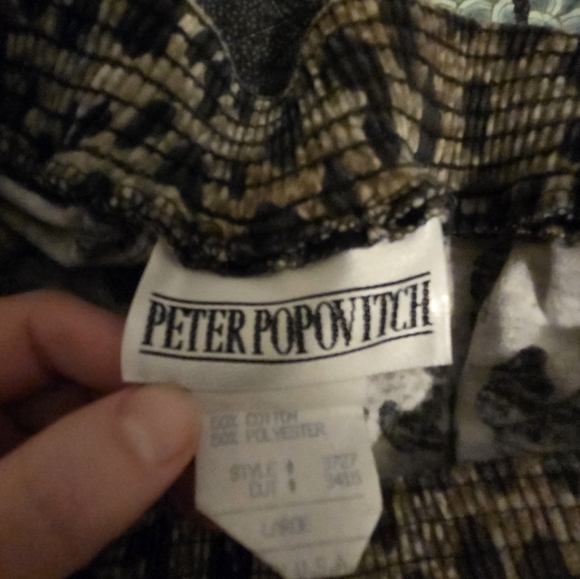 Women's Vintage Peter Popovitch Leopard Print Women's Skirt Size L - Picture 8 of 9